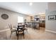 Basement with a round table and an entertainment area featuring a stylish wet bar at 14918 Dawnhaven Dr, Westfield, IN 46074