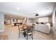 A multi-purpose basement area with a large sofa and a pool table at 14918 Dawnhaven Dr, Westfield, IN 46074
