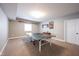 Finished basement area featuring a ping pong table, neutral paint, and recessed lighting at 14918 Dawnhaven Dr, Westfield, IN 46074