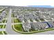 Overhead view of a neighborhood showcasing neat landscaping and diverse home designs at 15591 Heatherbank Dr, Westfield, IN 46074