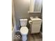 Bathroom featuring a toilet and sink at 2146 Lawrence Ave, Indianapolis, IN 46227