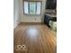 Bright eat-in kitchen with wood look floors and double window bringing in natural light at 2146 Lawrence Ave, Indianapolis, IN 46227