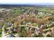 Stunning aerial view of a beautiful home in a desirable neighborhood showcasing mature trees and landscaped yards at 2170 Running Brook Ln, Greenwood, IN 46143