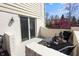 Comfortable patio area with stylish outdoor furniture, providing a cozy space for relaxation at 2170 Running Brook Ln, Greenwood, IN 46143