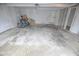Spacious garage interior featuring ample room for parking and storage, with concrete floors at 2862 Punto Alto Ct, Indianapolis, IN 46227