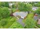 Aerial real estate shot of a home with a long driveway and manicured landscaping at 2910 S Sheridan Ave, Indianapolis, IN 46203