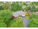 High-angle view of a residence with mature trees and well-maintained yard at 2910 S Sheridan Ave, Indianapolis, IN 46203