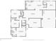 Detailed floor plan showcasing the layout of this inviting home's living spaces, bedrooms, and amenities at 2910 S Sheridan Ave, Indianapolis, IN 46203