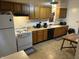Functional kitchen featuring a gas range, and ample counter space at 3070 N Layman Ave, Indianapolis, IN 46218