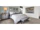 Cozy bedroom featuring a padded bench seat and neutral color palette at 3326 Wetherby Pl, Danville, IN 46122