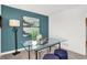Beautiful office featuring modern decor, a glass desk, a lamp, and natural light to create an inspiring workspace at 3326 Wetherby Pl, Danville, IN 46122
