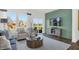 Comfortable living room with large windows and natural light at 3326 Wetherby Pl, Danville, IN 46122