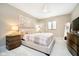 Relaxing bedroom featuring a queen size bed, soft lighting, and neutral decor at 4258 Hamilton Run, Zionsville, IN 46077