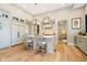 Kitchen with bright countertops, oversized island, and stainless appliances at 4258 Hamilton Run, Zionsville, IN 46077