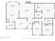 Detailed floorplan showcasing the layout of the home, including the kitchen, living room, and bedrooms at 4263 W Fox Ridge Ave, Greenwood, IN 46143