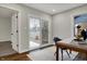 Bright home office featuring a slider to the backyard at 4721 Ralston Ave, Indianapolis, IN 46205