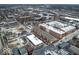 Stunning aerial view of the neighborhood showcasing diverse housing and tree coverage at 504 N Park Ave # 3, Indianapolis, IN 46202