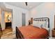 Charming bedroom offering an ensuite bathroom and stylish wood-look floors at 504 N Park Ave # 3, Indianapolis, IN 46202