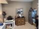 Cozy home office space with unique furniture and neutral color palette at 561 Prince Dr, Greenwood, IN 46142