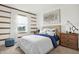 Bedroom featuring a full bed and a view of the neighborhood at 5809 Sunstone Rd, Indianapolis, IN 46239