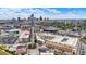 A beautiful aerial view of an urban landscape with diverse buildings and greenery at 634 Dorman St, Indianapolis, IN 46202