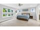 Bright main bedroom with large windows, carpet, and neutral decor, creating a peaceful retreat at 634 Dorman St, Indianapolis, IN 46202