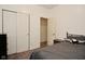 Bedroom with closet and doorway at 7527 Derek Dr, Camby, IN 46113