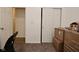 Bedroom with closet and doorway at 7527 Derek Dr, Camby, IN 46113