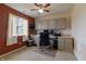 Office featuring built in storage and a ceiling fan at 768 Pine Lake Dr, Greenwood, IN 46143