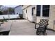 Spacious backyard with concrete patio offering outdoor seating and entertainment space at 7809 Bryden Dr, Fishers, IN 46038