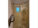 Modern bathroom featuring a glass shower with custom tile and a sleek towel bar at 7809 Bryden Dr, Fishers, IN 46038
