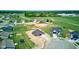 Aerial view of a new home in an expansive neighborhood at 9182 Mulligan Ct, Elwood, IN 46036