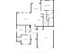 Detailed floorplan highlighting the layout of the home's rooms and dimensions at 9182 Mulligan Ct, Elwood, IN 46036