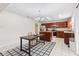 Cherry cabinet kitchen with stainless steel appliances and white countertops at 10221 Tournon Dr, Fishers, IN 46037