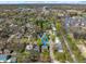 An aerial view of the neighborhood with the Monon Trail and Downtown Broad Ripple nearby at 1025 E 60Th St, Indianapolis, IN 46220