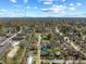 An aerial view of the neighborhood with the Monon Trail nearby and a view of the city skyline at 1025 E 60Th St, Indianapolis, IN 46220
