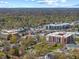 Expansive aerial view of neighborhood with mature trees, modern buildings, and blue skies on a bright, sunny day at 1025 E 60Th St, Indianapolis, IN 46220