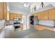 Functional kitchen with stainless steel appliances, ample counter space, and tile backsplash at 10934 Haig Point Dr, Fishers, IN 46037
