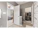 Bathroom with a view into the main bedroom and walk-in closet at 11182 Black Gold Dr, Noblesville, IN 46060