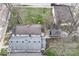 Aerial view showing the layout of the property and surrounding neighborhood at 1270 Eugene St, Indianapolis, IN 46208