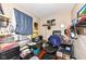 This small office features wood floors, a window, and ample storage space at 1270 Eugene St, Indianapolis, IN 46208