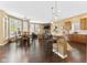 Open concept kitchen flowing into the living area, perfect for entertaining at 13214 Mink Ln, Carmel, IN 46074