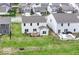 Aerial view of the home's backyard, and deck at 1455 Bigleaf Dr, Sheridan, IN 46069