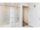 Clean bathroom featuring a shower-tub combination and tile floors at 1455 Bigleaf Dr, Sheridan, IN 46069
