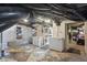 Basement space features two freezers, exposed ductwork and painted walls at 1901 S Old State Road 67, Paragon, IN 46166
