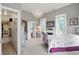 Bright bedroom featuring soft carpet, classic decor, and a chandelier at 1901 S Old State Road 67, Paragon, IN 46166