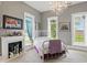 Bright bedroom featuring soft carpet, classic decor, and a chandelier at 1901 S Old State Road 67, Paragon, IN 46166