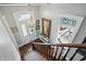 Bright foyer featuring a staircase, chandelier, and decorative stained glass at 1901 S Old State Road 67, Paragon, IN 46166