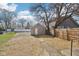 Cozy backyard features a detached garage, offering storage and privacy at 422 N Oxford St, Indianapolis, IN 46201