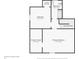 Floorplan showcasing the layout of the home's second floor at 422 N Oxford St, Indianapolis, IN 46201